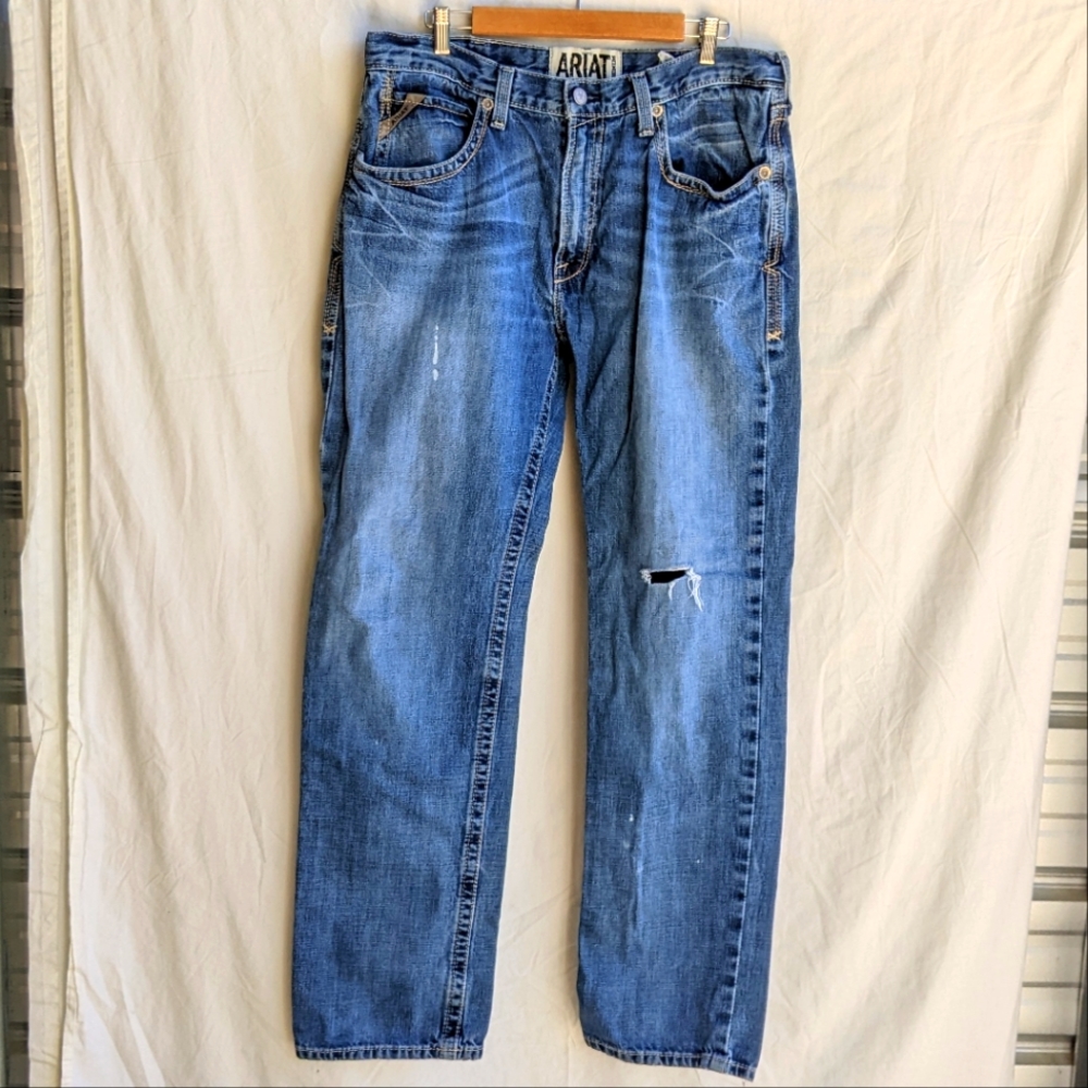 Ariat Distressed M3 Loose Fit Jeans, 36/36